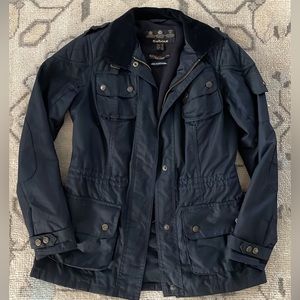 Barbour Women’s fleece-lined waxed cotton Speedway moto jacket size 4